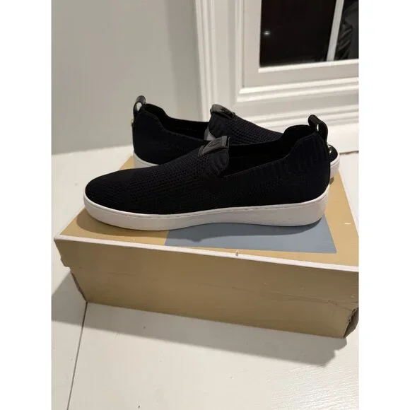 NWB Michael Kors Juno Stretch Knit Slip On Sneaker Black Size Womens 8 $109 [jb] - Picture 7 of 13